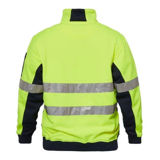 Picture of WorkCraft, Ridge Hi Vis Two Tone 1/2 Zip Pullover CSR Tape